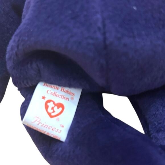 TY Beanie Baby Princess Diana Purple Bear 1997 Retired Vintage - Picture 7 of 9